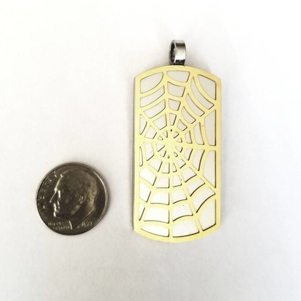New stainless steel spider web Pendant
